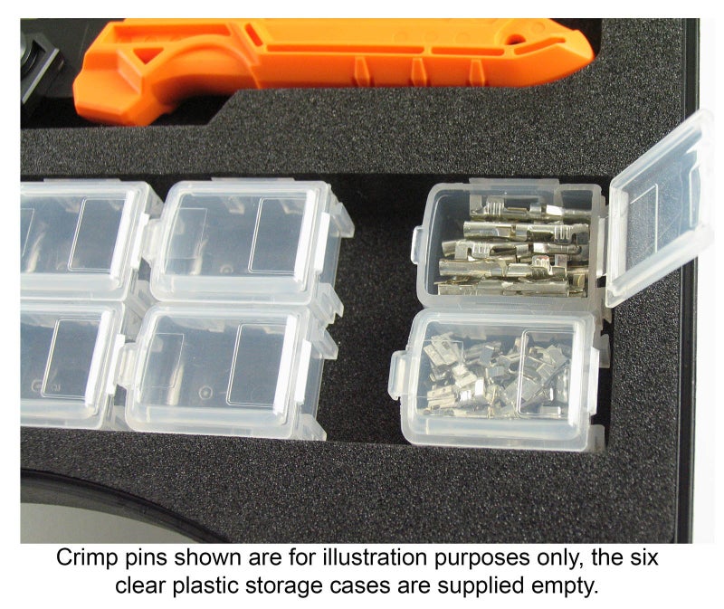 ENGINEER PAD-02 Handy Crimp Tool Kit Complete Set. Made in Japan: Versatile Precision Universal Crimping Set with 3 Inter-Changeable Dies. Orange - Image 5
